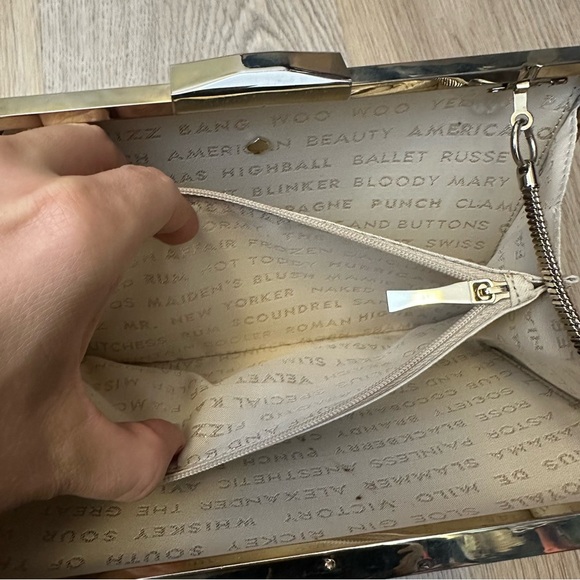 Kate Spade Madison Ave. Collection Emanuelle Gold Metal Mirror Clutch - Picture 10 of 16